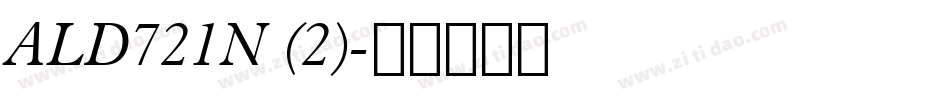 ALD721N (2)字体转换